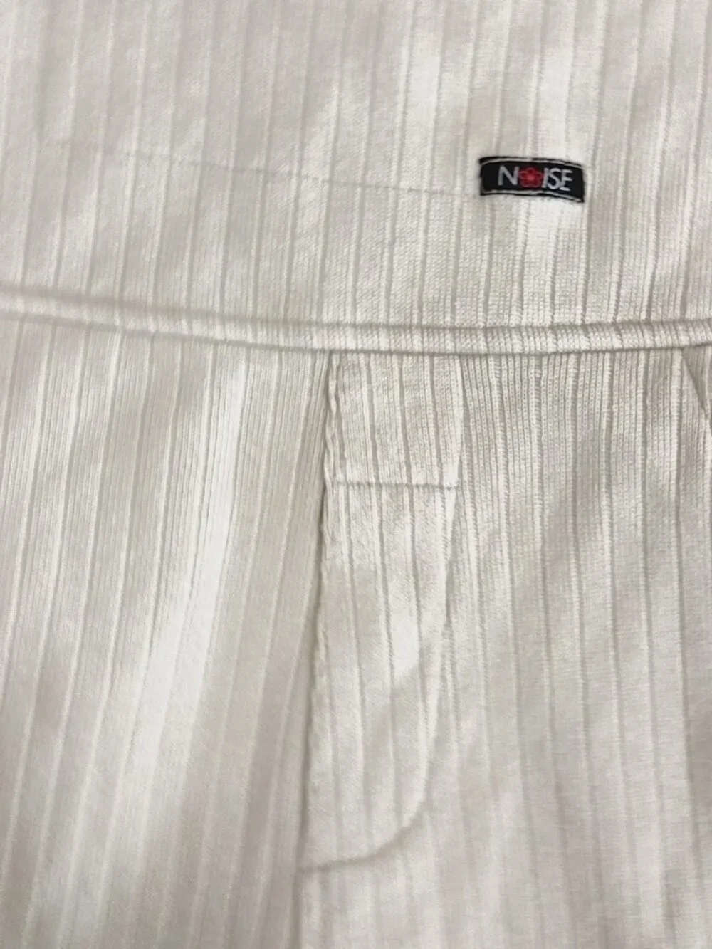 Noy's Classic Ribbed Cotton Jumpsuit, Cream/Off-White, Size S Made in Canada - Picture 5 of 14